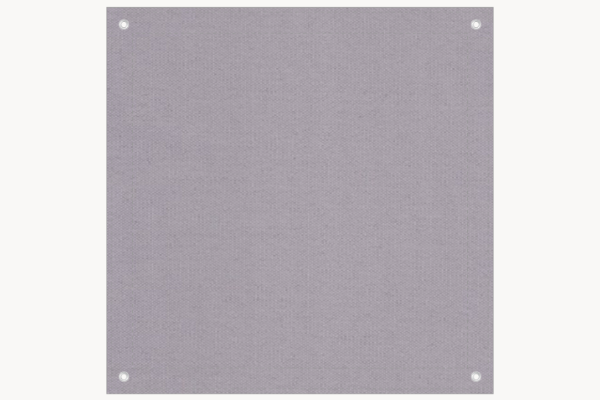 Sonnensegel quadratisch 2x2 m – Olefin-Stoff, gerade Form, Farbe Ash Grey