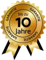 UNSER QUALITÄTSVERSPRECHEN Unser Qualitätsversprechen: 10 Jahre Garantie auf unsere Produkte