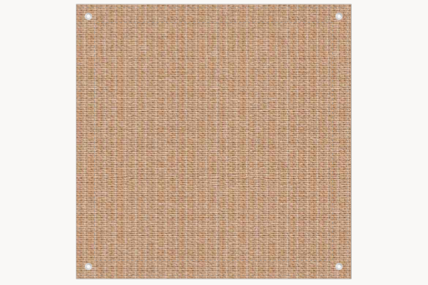 Sonnensegel quadratisch 2x2 m – Tentmesh-Gewebe, gerade Form, Farbe Sand