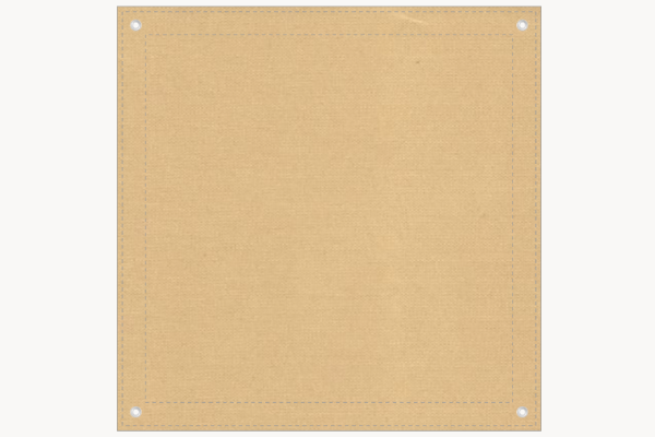 Sonnensegel quadratisch 2x2 m – Olefin-Stoff, gerade Form, Farbe Sahara