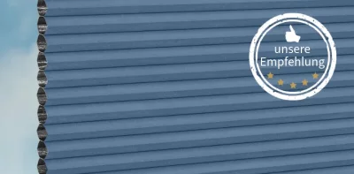 Nahaufnahme des Plissees nach Maß in der Ausführung Profi-Line Wabenplissee DUETTE®