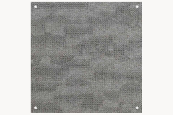 Sonnensegel quadratisch 2x2 m – Tentmesh-Gewebe, gerade Form, Farbe Steel Grey