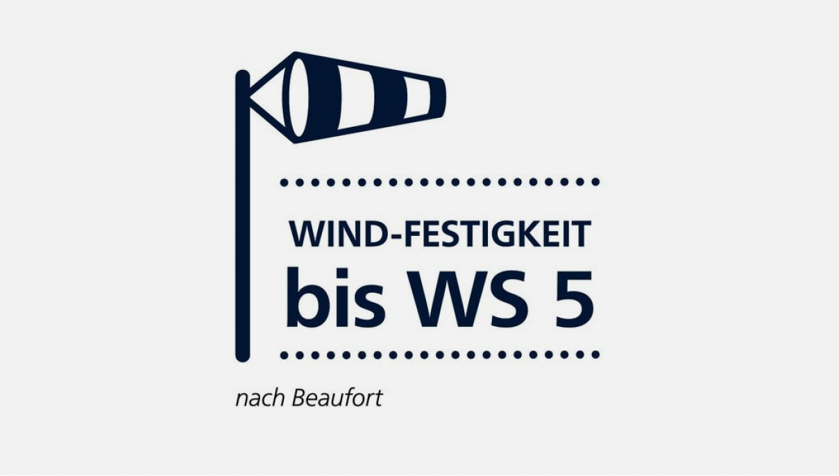 Für hohe Windbelastung